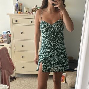 Princess Polly celia mini dress forest green